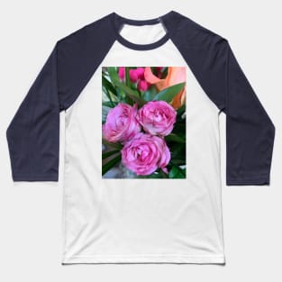 Pink roses Baseball T-Shirt